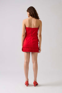 Vestido Shell Mini Rouge